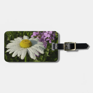 Daisy and Summer Lilac Botanical Luggage Tag