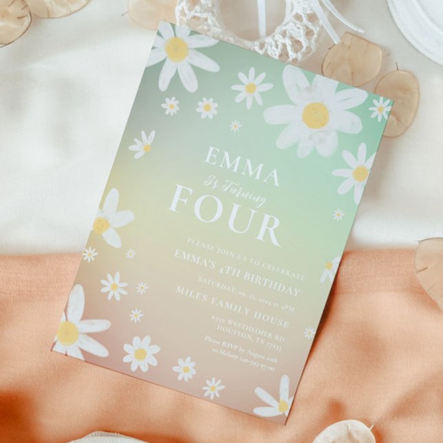 Daisy Anniversaire Fête Invitation (Créateur téléchargé)