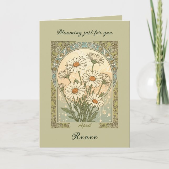Daisy April's Heavenly Flowers Card (Front)