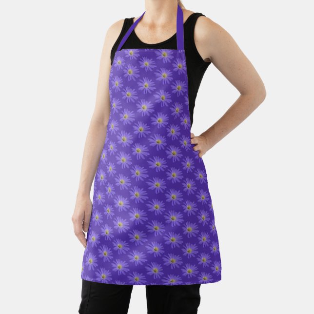 Daisy Aprons Sunny Purple Daisies Aprons & Gifts (Insitu)