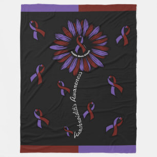 Daisy...Arachnoiditis Fleece Blanket