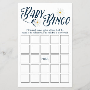 Daisy Baby Bingo Game Flyer