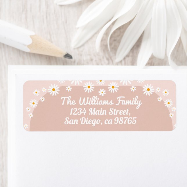 Daisy Baby en fleur Boho Girl Baby shower (En situation)