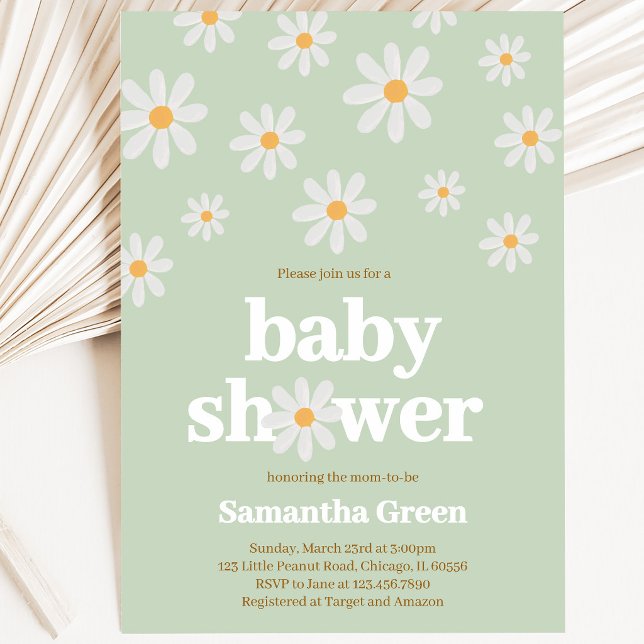 Daisy Baby Shower Invitation (Creator Uploaded)