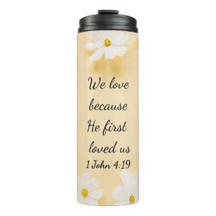 Daisy Bible Verse Thermal Tumbler