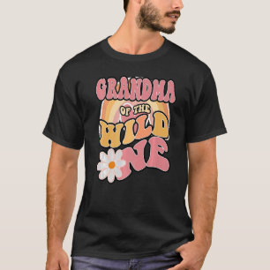 Daisy Birthday Grandma Wild One Boho 1st Birthday T-Shirt