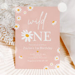 Daisy Birthday Party Bohmian Wild One 1st Birthday Invitation<br><div class="desc">Daisy Birthday Party Bohmian Wild One 1st Birthday Invitation
All designs are © PIXEL PERFECTION PARTY LTD</div>