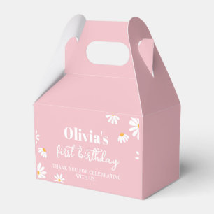 Daisy Birthday Party Favor Box