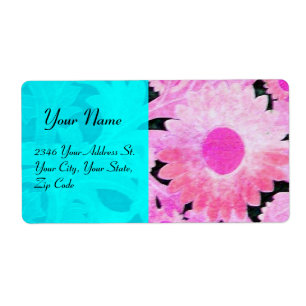 DAISY, bleu turquoise rose noir