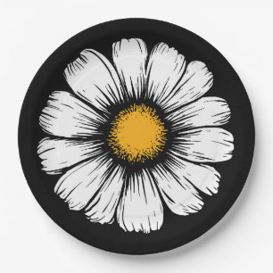 Daisy Bloom Paper Plate