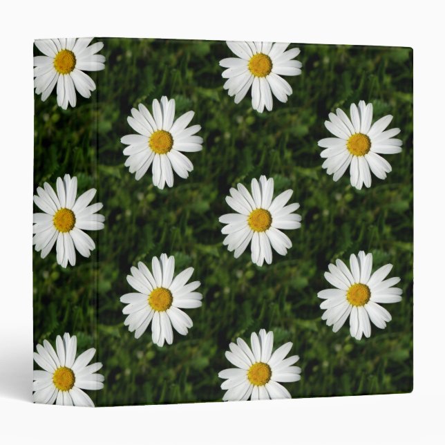 Daisy Bloom seamless pattern + your ideas Binder (Front/Spine)