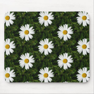 Daisy Bloom seamless pattern + your ideas Mouse Pad