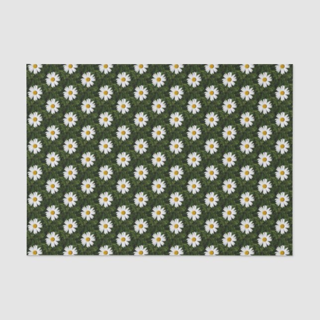 Daisy Bloom seamless pattern + your ideas Tissue Paper (Front)