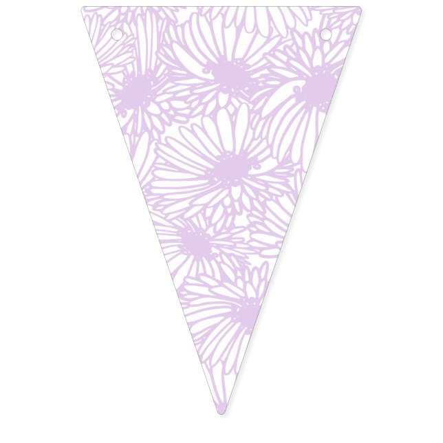 Daisy Blooms - Airy Lilac Bunting Flags (First Flag)
