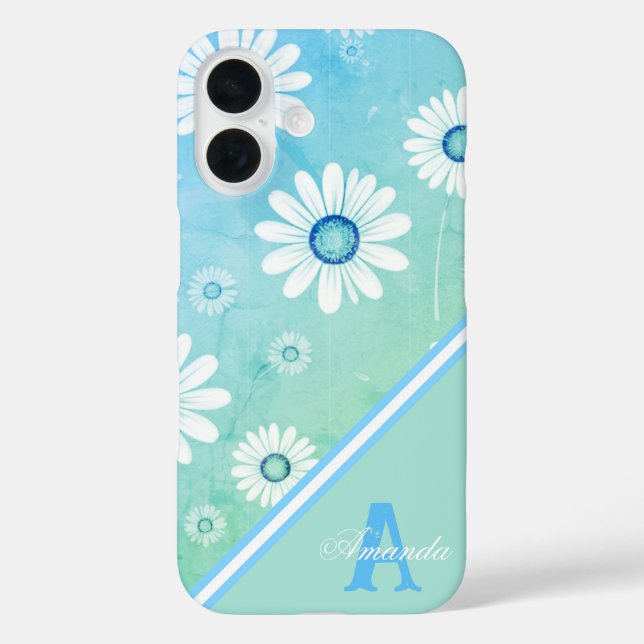 Daisy Blooms: Minimalist Floral Pattern Case-Mate iPhone Case (Back)