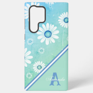Daisy Blooms: Minimalist Floral Pattern Samsung Galaxy Case