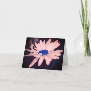 Daisy Blue Centre Customizable Note Card