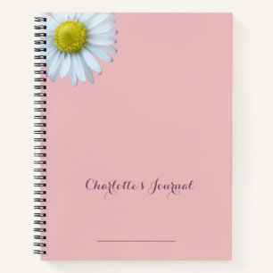Daisy Blush pink Notebook