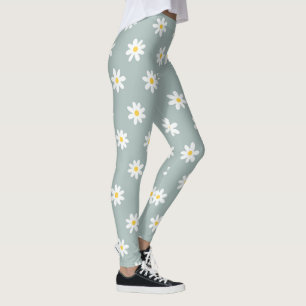 Daisy Boho Floral  Leggings