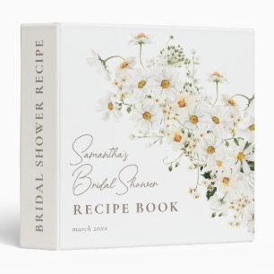 Daisy Boho Wildflower Modern Bridal Shower Binder