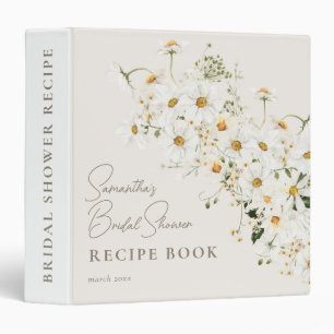 Daisy Boho Wildflower Modern Bridal Shower Binder
