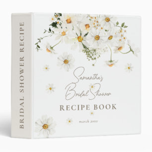 Daisy Boho Wildflower Modern Bridal Shower Binder