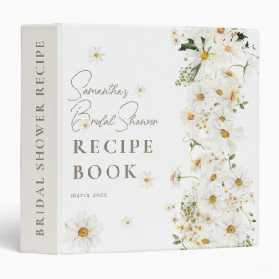 Daisy Boho Wildflower Modern Bridal Shower Binder
