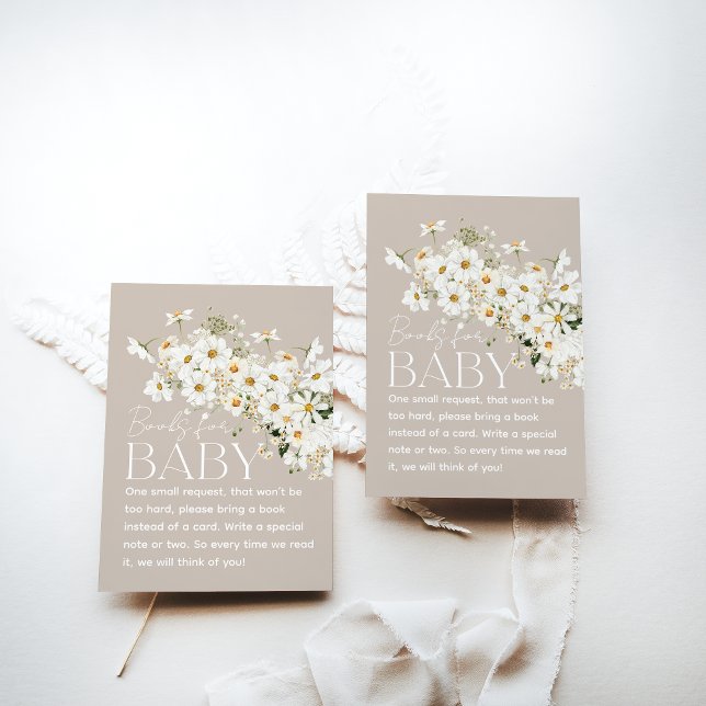 Daisy Boho Wildflower Rustic Baby Shower Enclosure Card (Creator Uploaded)