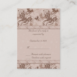 Daisy Border RSVP Card