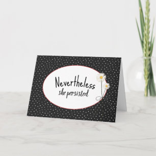 Daisy Bouquet On Polka Dots Card