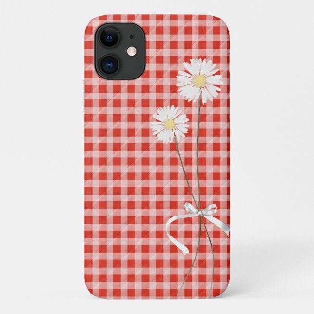 daisy bouquet on quilted gingham Case-Mate iPhone case (Back)