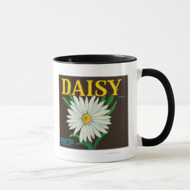 Daisy Brand Citrus Crate Label Mug (Right)