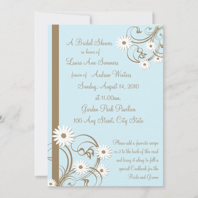 Daisy Bridal Shower Invitation (Front)