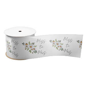 Daisy Bridal shower Miss to Mrs RIBBON Satin Ribbon