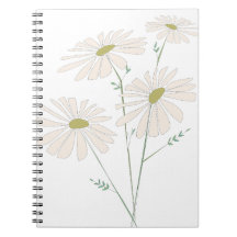 Daisy Bunch Delicate Daisy Dance - White Floral 