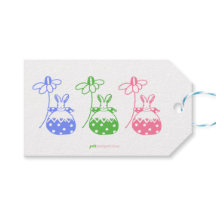 Daisy Bunny Gift Tag