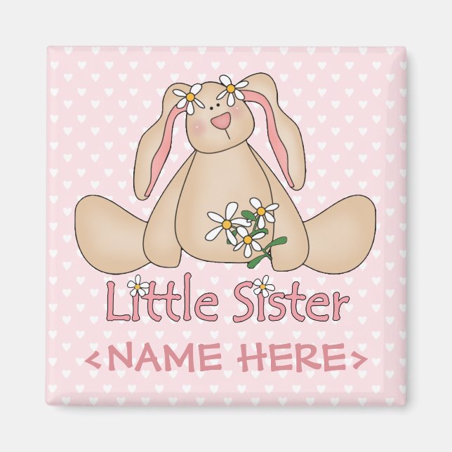 Daisy Bunny Little Sister Magnet (Front)