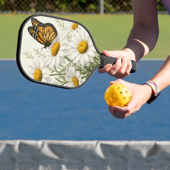 Daisy & Butterfly Bloom Pickleball Paddle (Insitu)