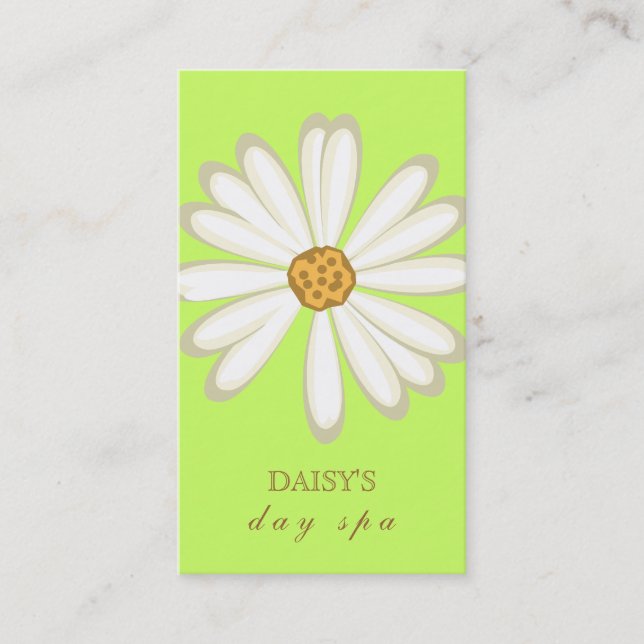Daisy Carte de visite Vert doux (Devant)