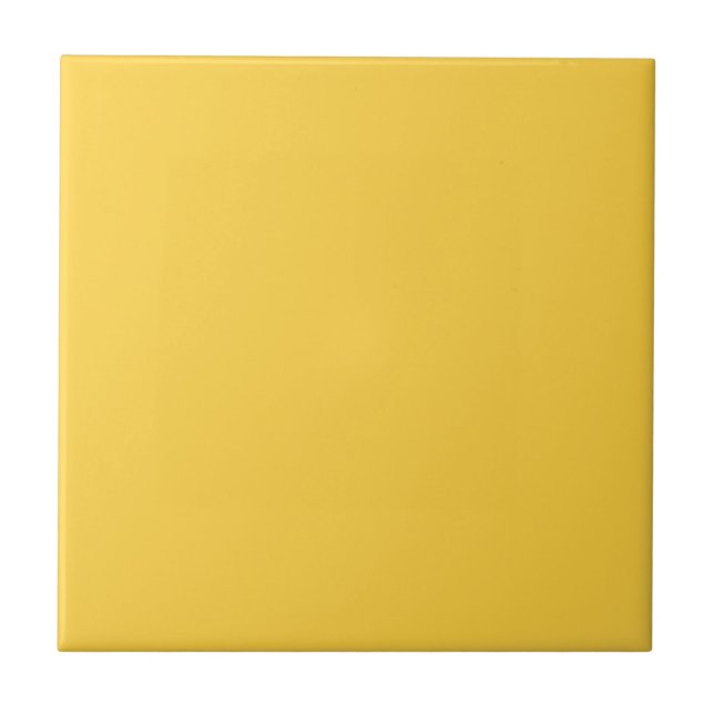 Daisy Centre Yellow Square Kitchen and Bathroom Tile (Front)