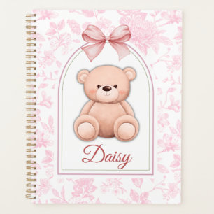 Daisy   Custom Pink Teddy Bear Nursery Design  Planner