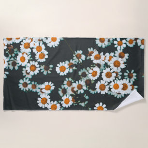 Daisy Daisies Floral Beach Towel