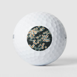 Daisy Daisies Floral Golf Balls
