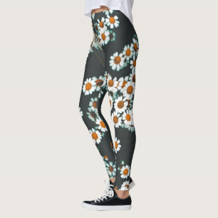 Daisy Daisies Floral Leggings