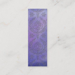 Daisy Damask, EMBOSSED Mini Business Card