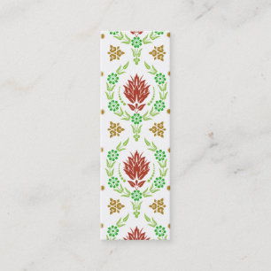 Daisy Damask, GARDEN COLORS Mini Business Card