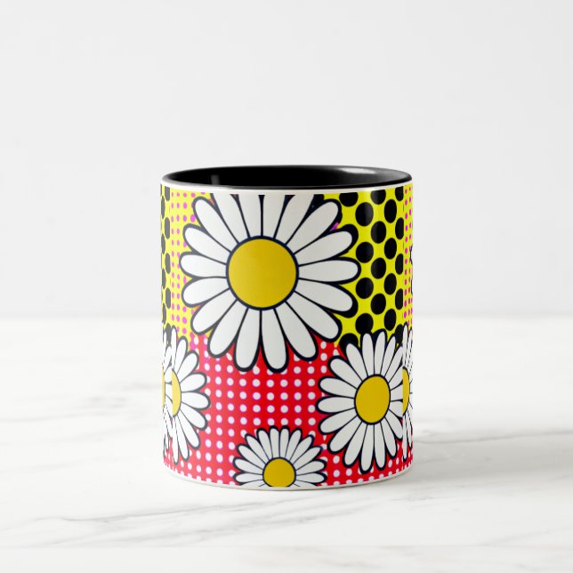 Daisy Days Two-Tone Coffee Mug (Center)