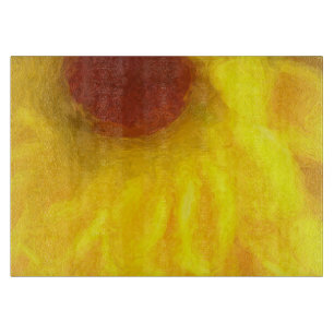 Daisy Decorative Glass Cutting Board