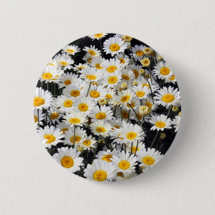 Daisy Delight 2 Inch Round Button