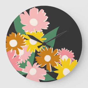 Daisy Delight Large Clock